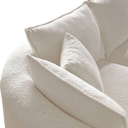 Curved Sofa with Ingenious Shape in Beige