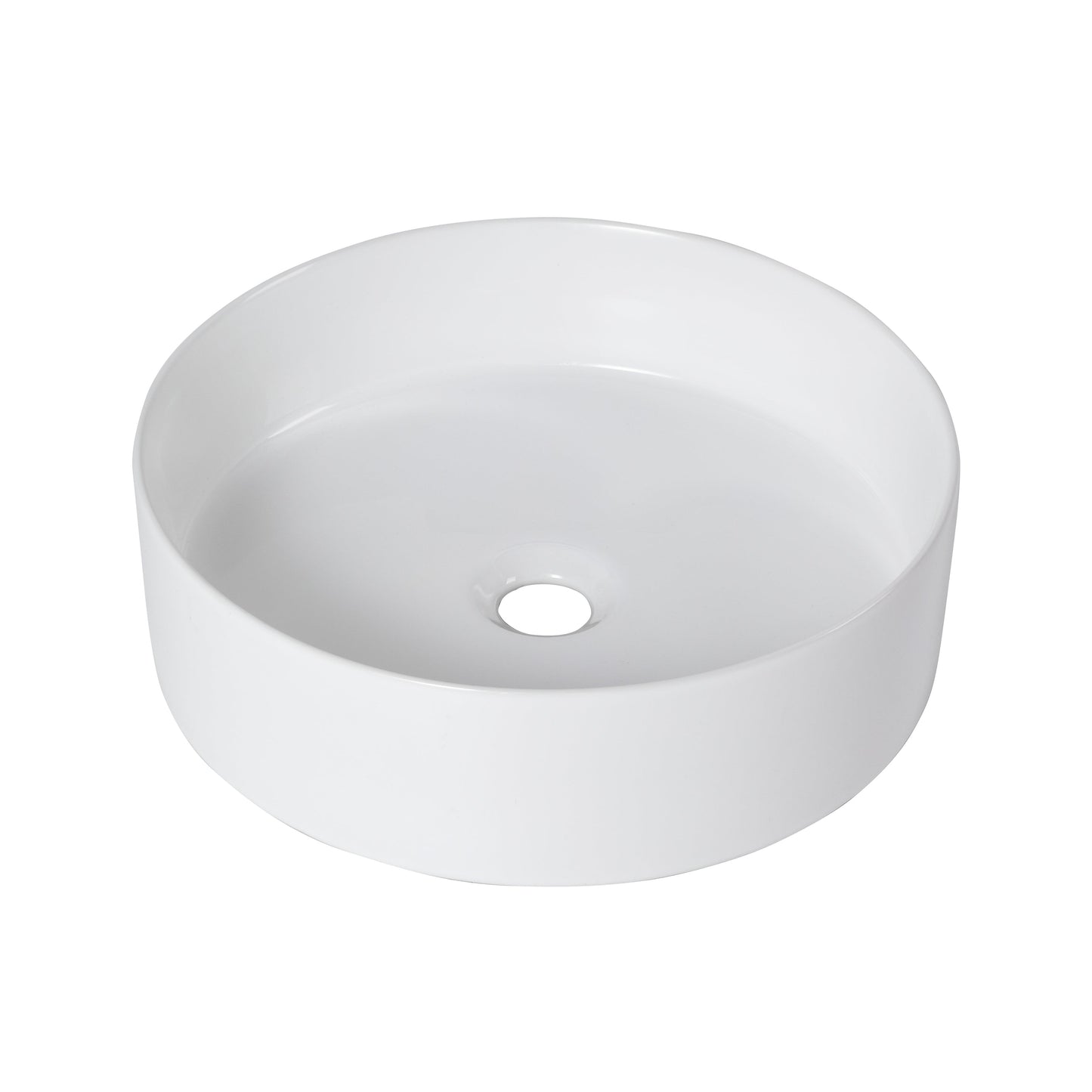 Ceramic Round Above Counter Bathroom Vessel Sink