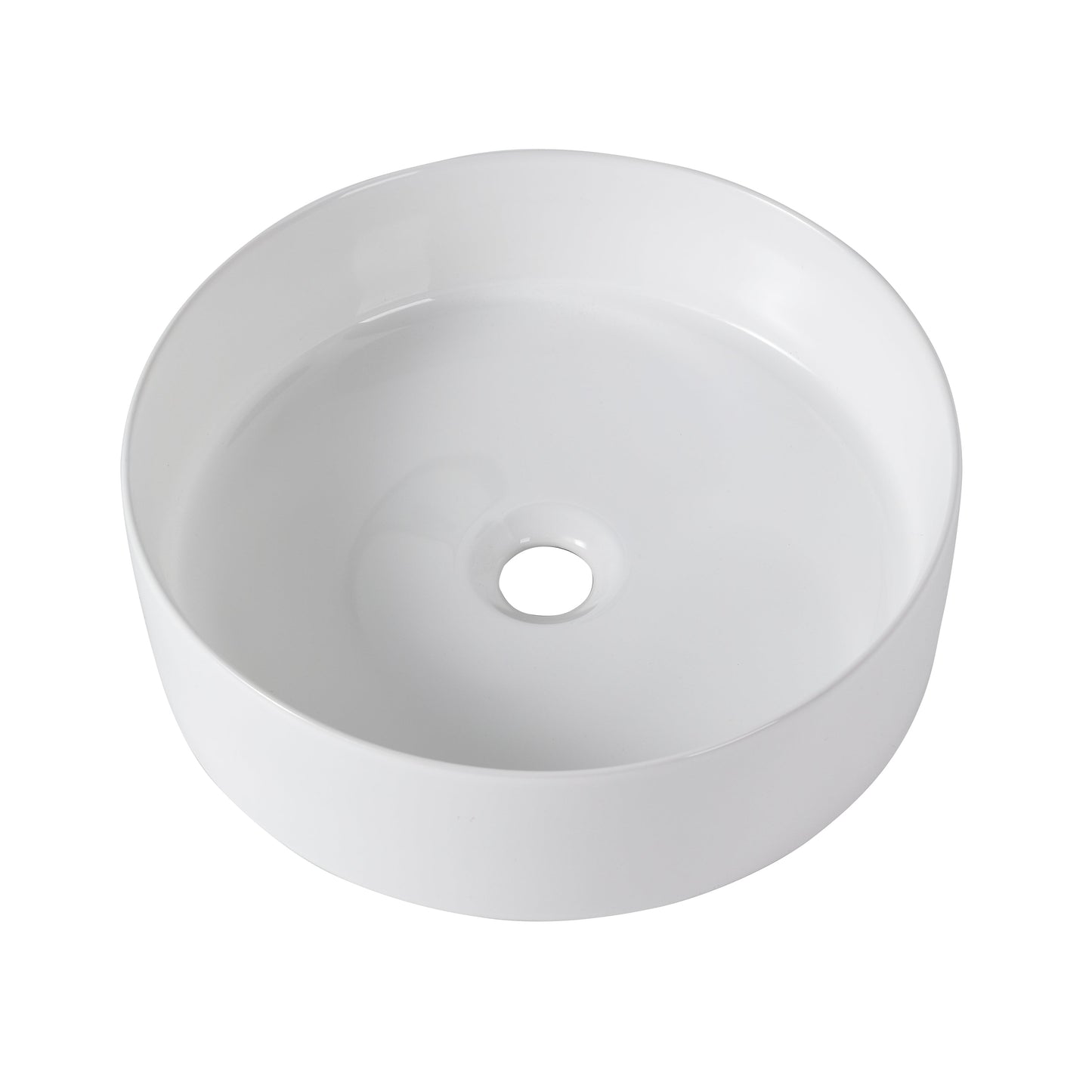 Ceramic Round Above Counter Bathroom Vessel Sink