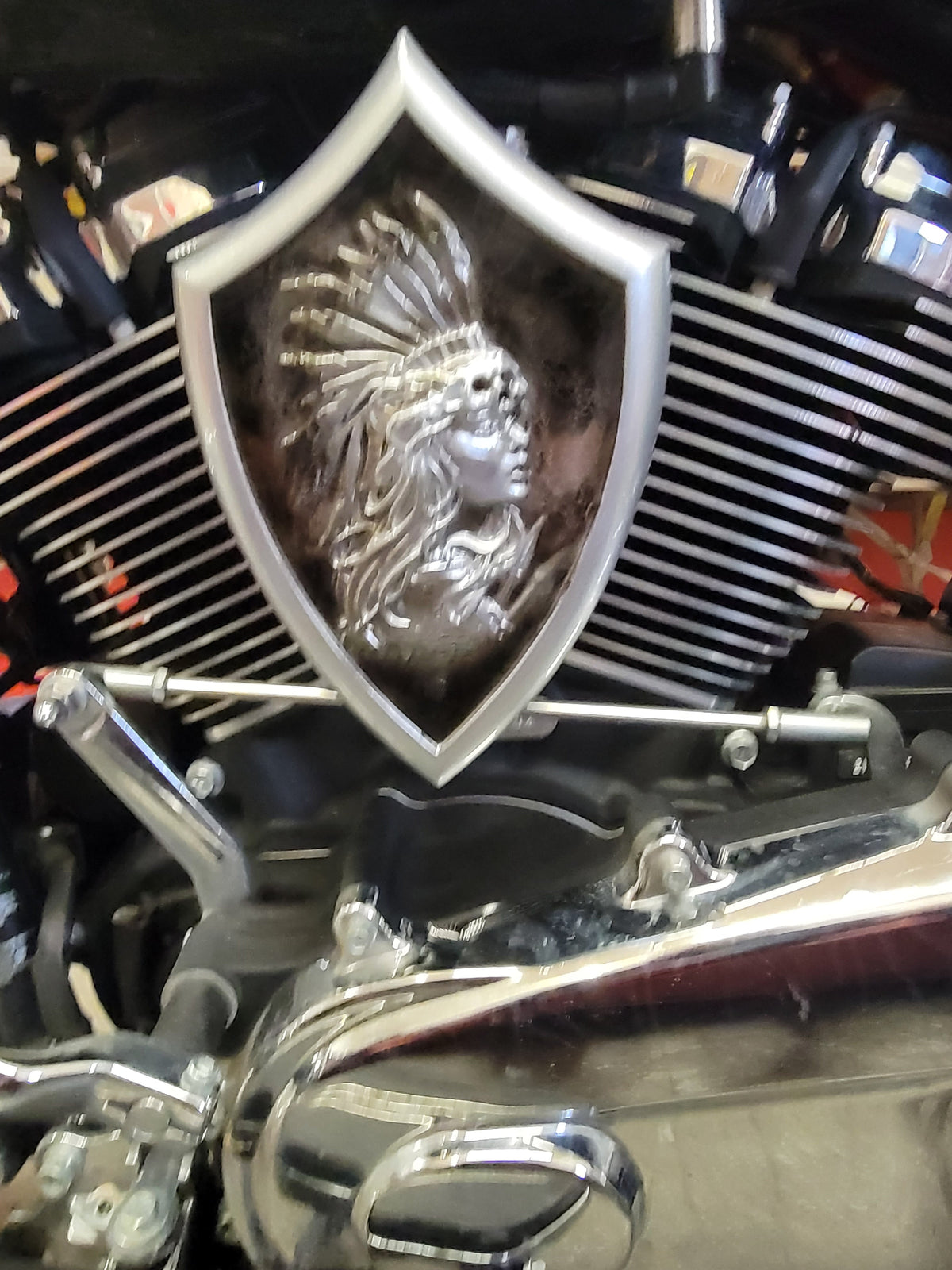 Side-mounted horn covers Native dream theme