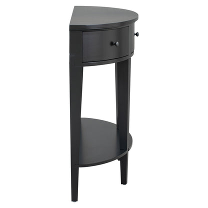 U-Style Modern Curved Console Table with 3 Drawers