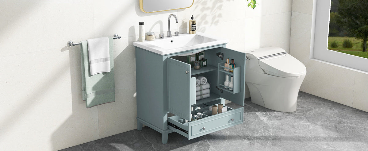 30" Bathroom Vanity With Sink Combo