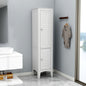 Tall Narrow Tower Freestanding Cabinet with 2 Shutter Doors