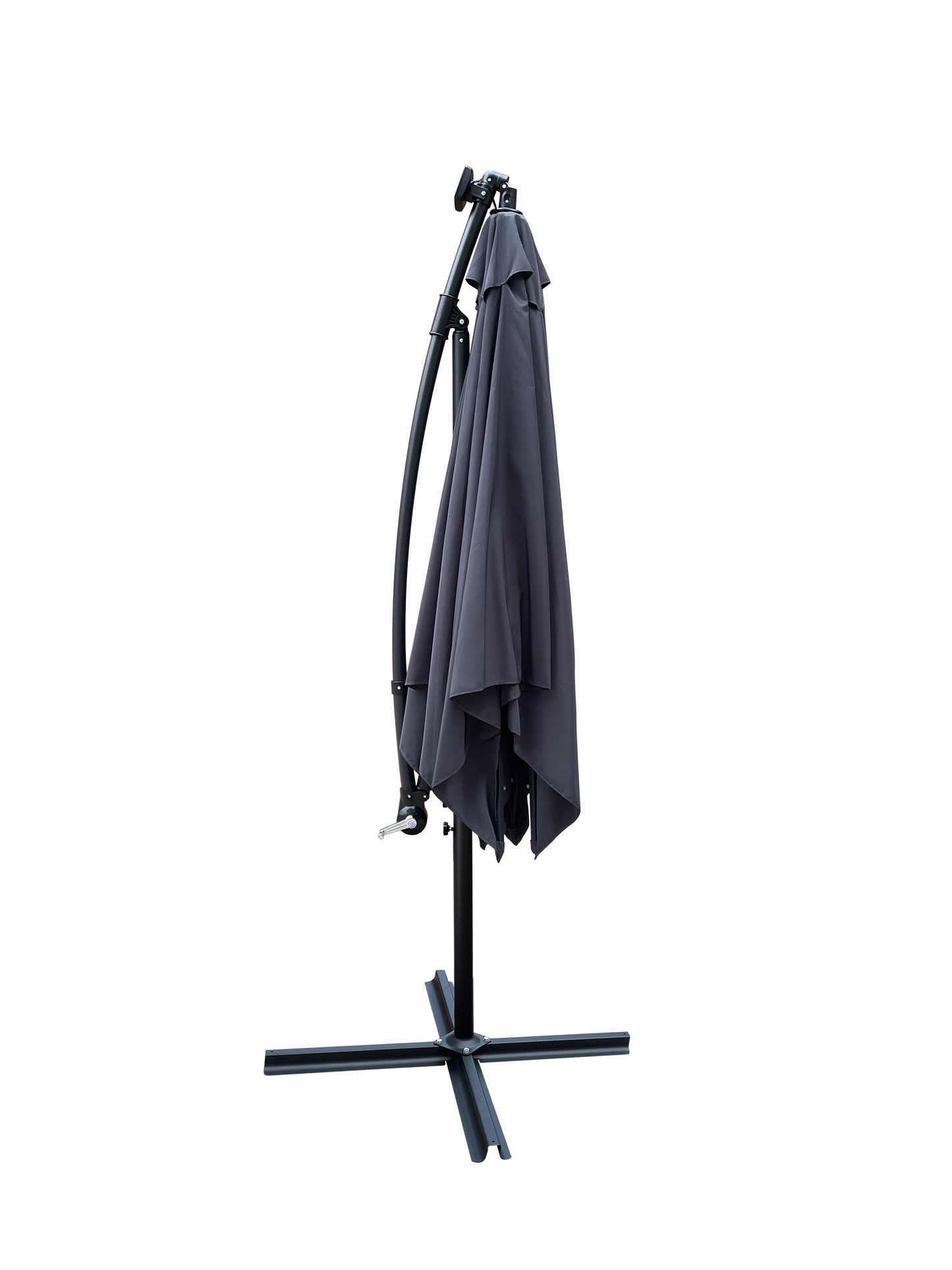 Square 2.5x2.5M Outdoor Patio Umbrella with Solar LED Lights