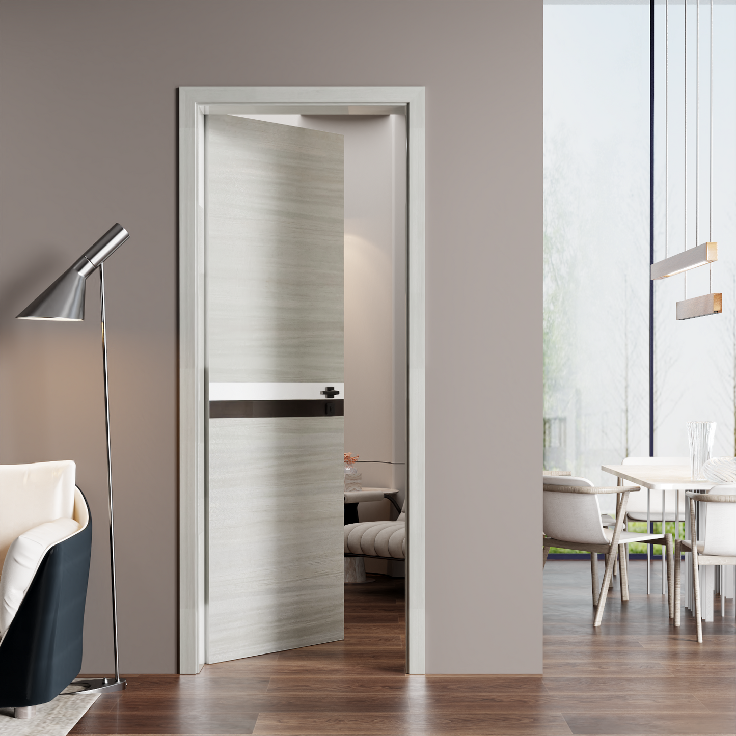 Crazy Elf 36"x80" Melamine Integrated Door Slab
