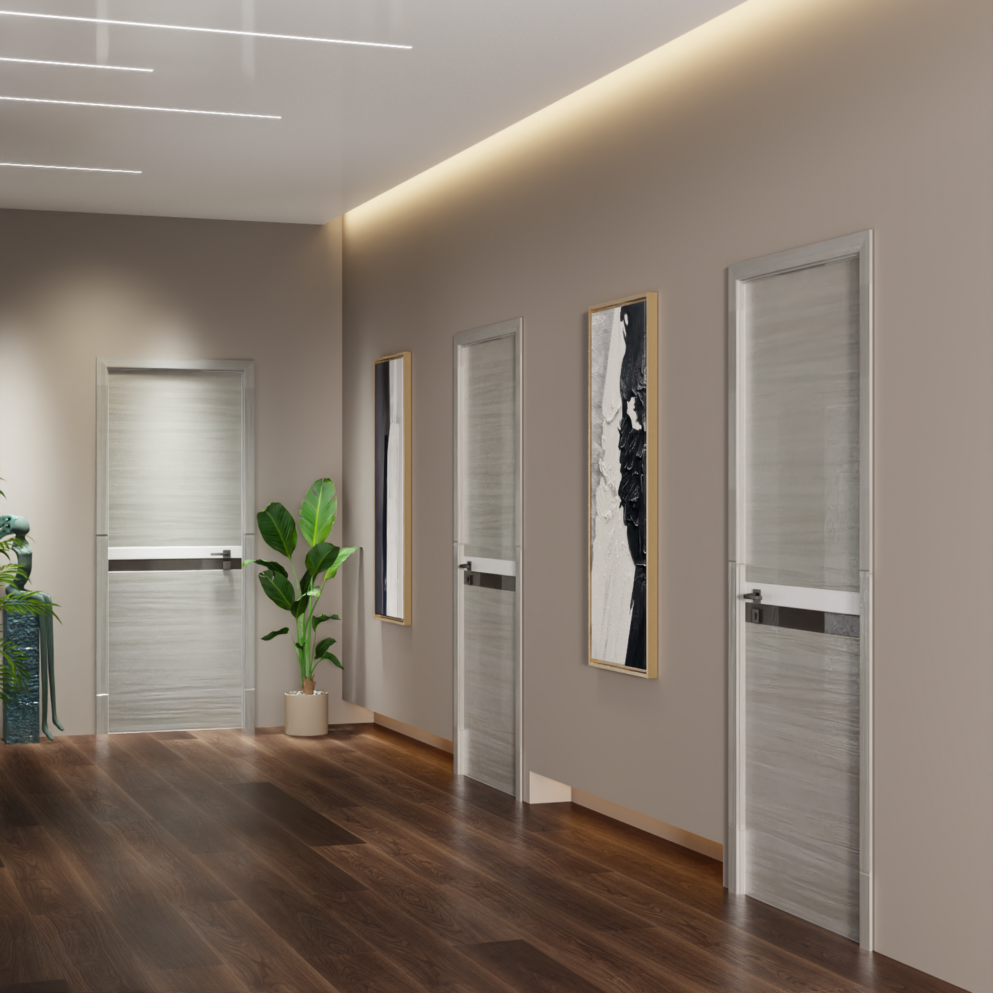 Crazy Elf 36"x84" Melamine Integrated Door Slab