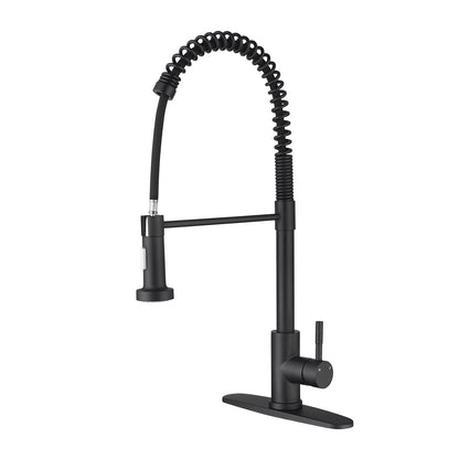 Pull Down Single Handle Spring Kitchen Faucet