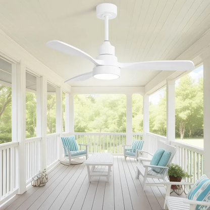 48 Inch Wood Ceiling Fan With Light and Remote Control