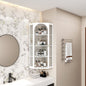 Glass Door Wall Mounted Corner Cabinet