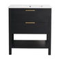 30 Inch Bathroom Vanity Plywood With 2 Drawers