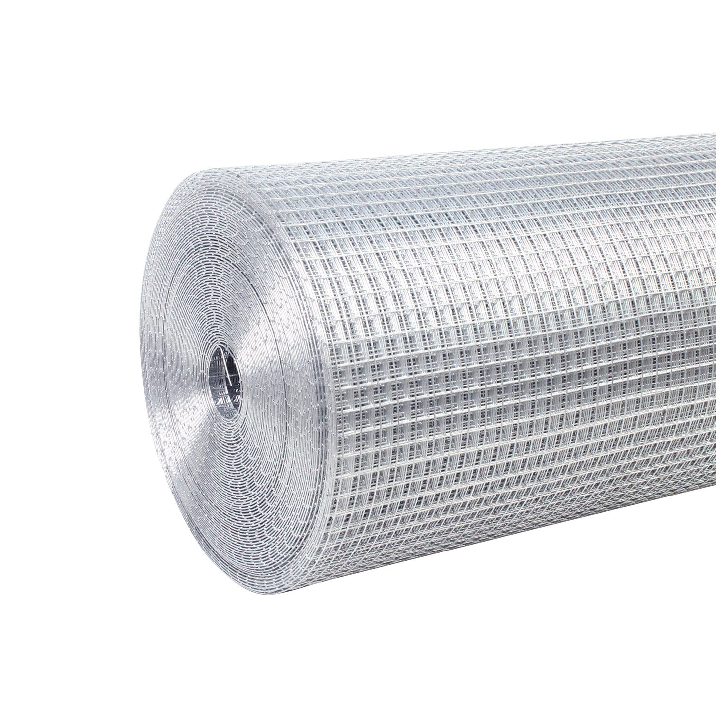 Wire Mesh Fence Roll 60in x 50ft, 1/2in x 1/2in 19GA Galvanized Steel Poultry Netting