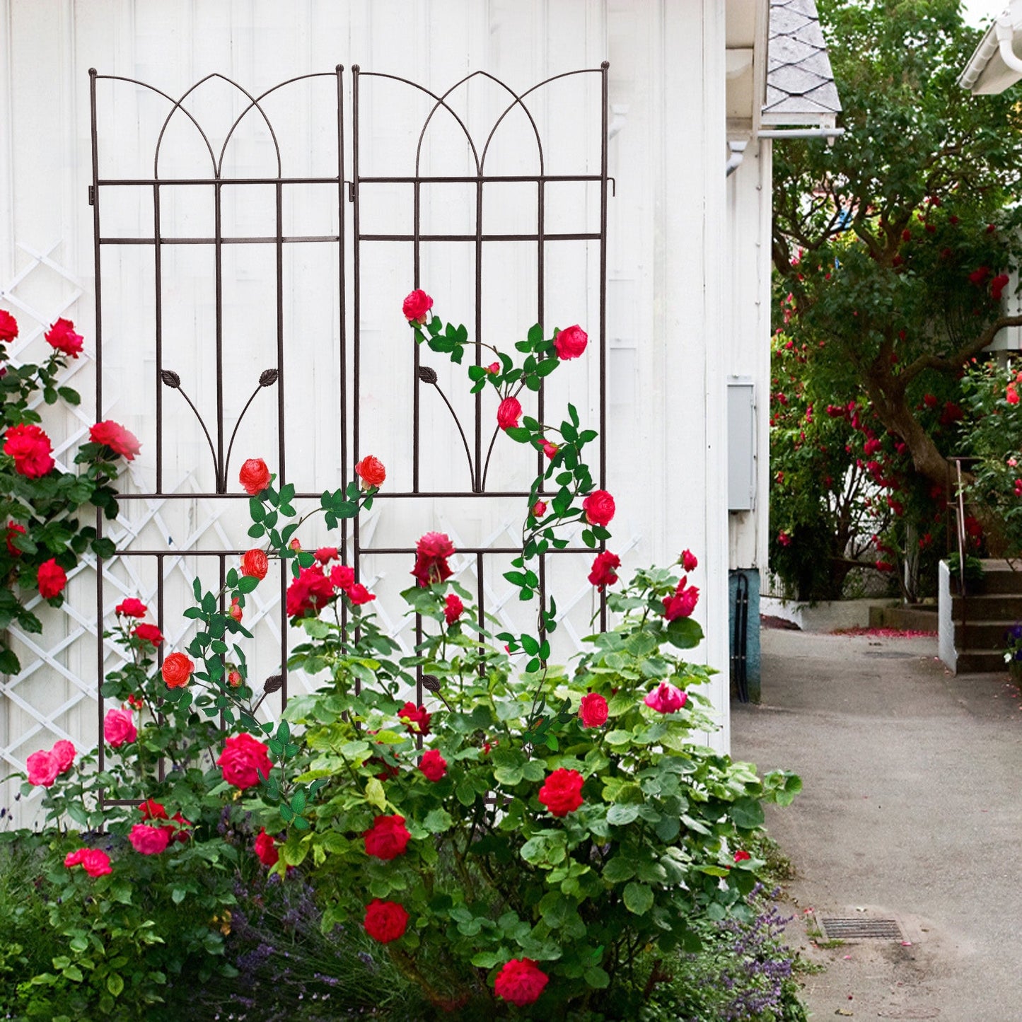 2 Pack Metal Garden Trellis