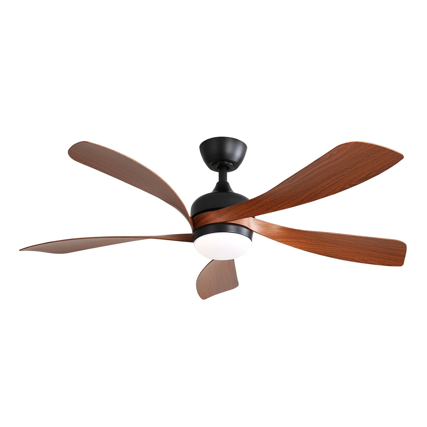 52 Inch Indoor Ceiling Fan With 3 Color Dimmable LED Light and Remote Control