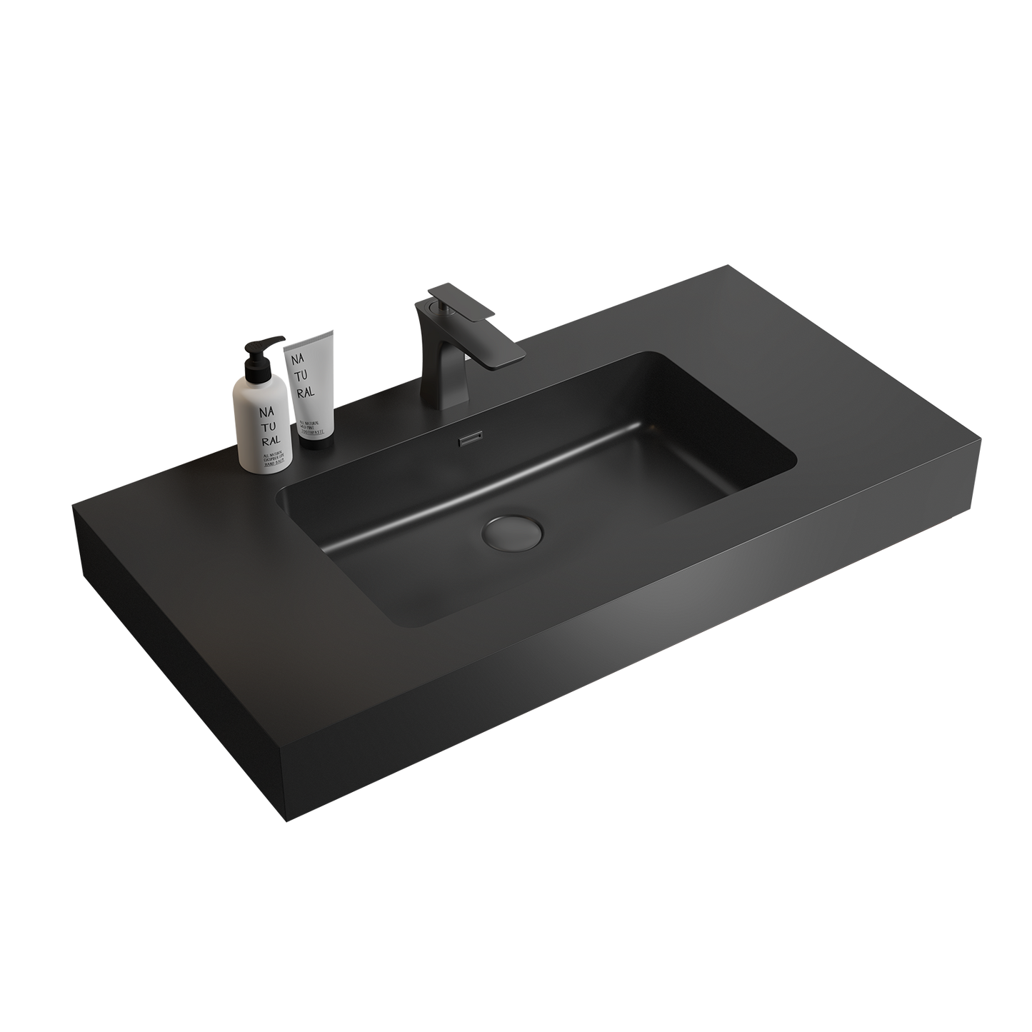 BB02-36-109 Integrated Engineered Solid Surface Basin Matte