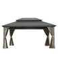 10' X 14' Hardtop Aluminum Gazebo with Steel Canopy