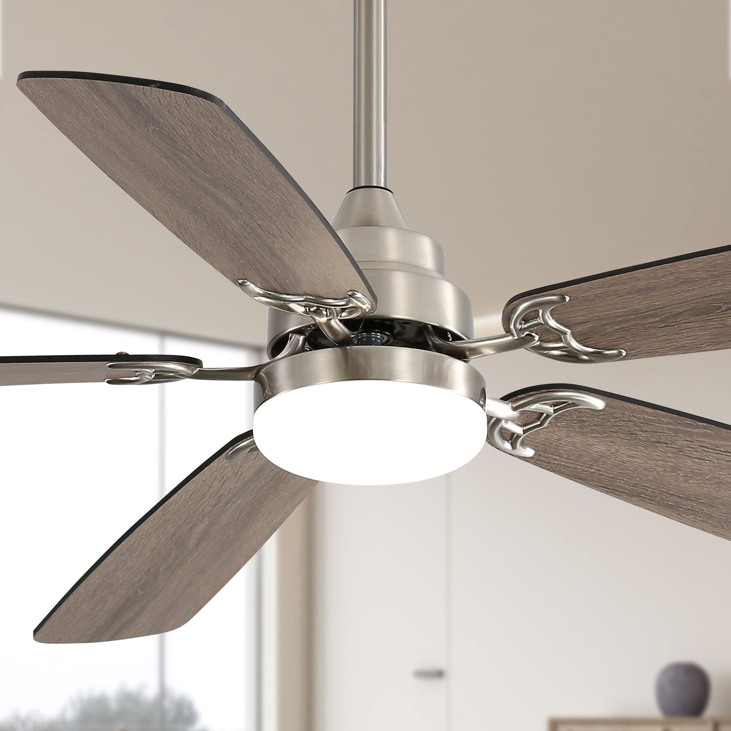 Modern 52-Inch LED Ceiling Fan With Remote Control