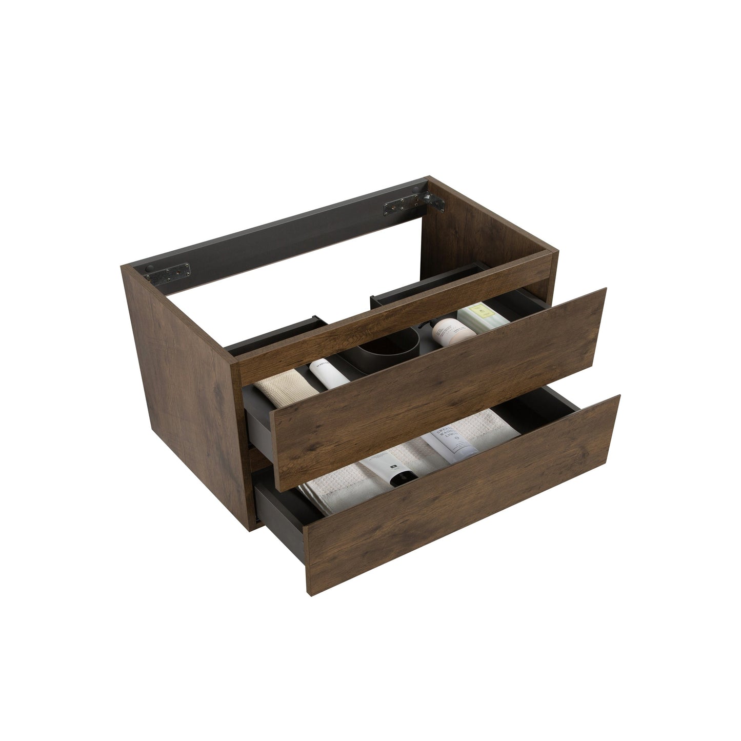 Alice 36W-105 Wall Mount Bathroom Vanity Cabinet Without Basin