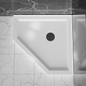 Goodyo 36 in. D x 36 in. W Neo-Angle Shower Base