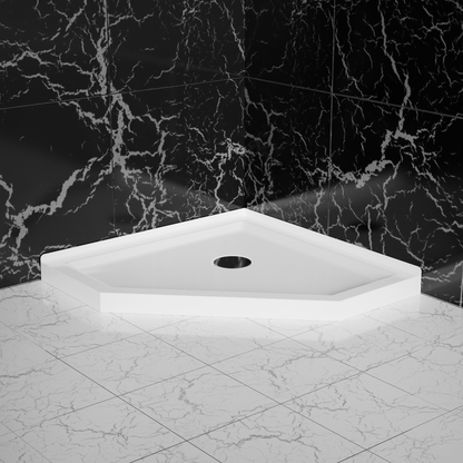 Goodyo 36 in. D x 36 in. W Neo-Angle Shower Base