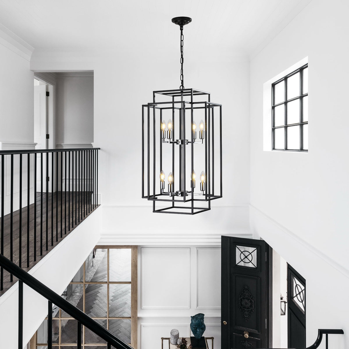 Geometric Foyer Chandelier
