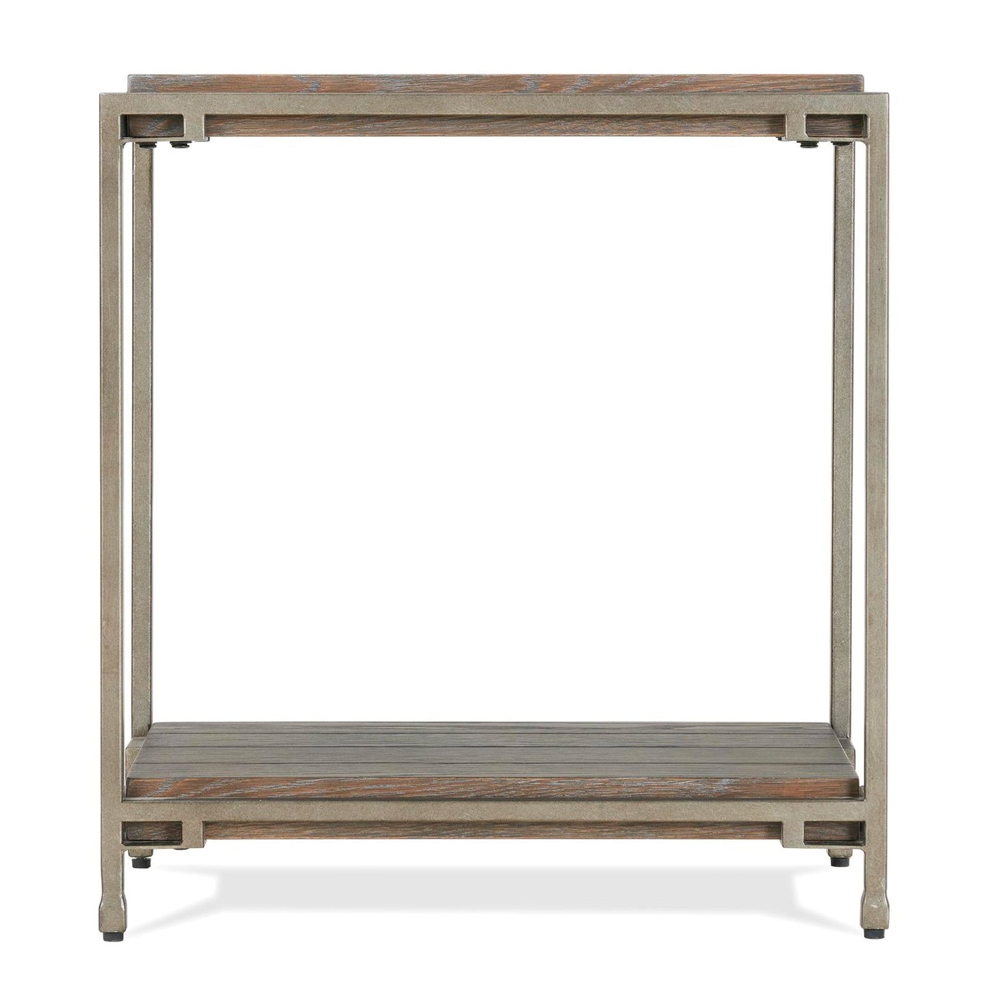 Corbeta Metal Frame Wood Living Room Chairside Table