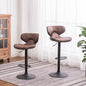 Masaccio Weathered Upholstery Airlift Adjustable Swivel Barstool