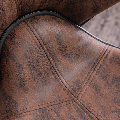 Masaccio Weathered Upholstery Airlift Adjustable Swivel Barstool