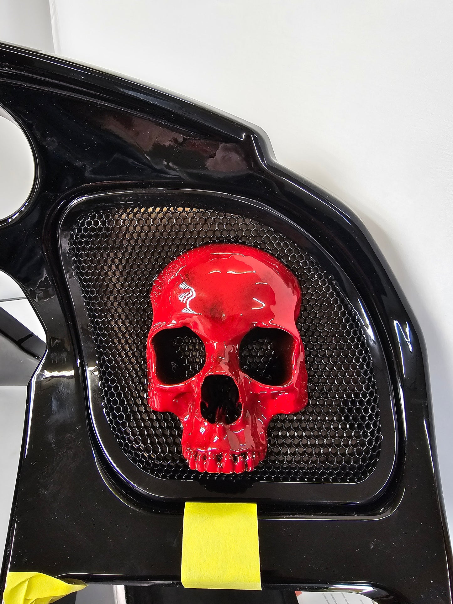 98-2024+ Road Glide 3D Ancient Skull speakers grill covers set