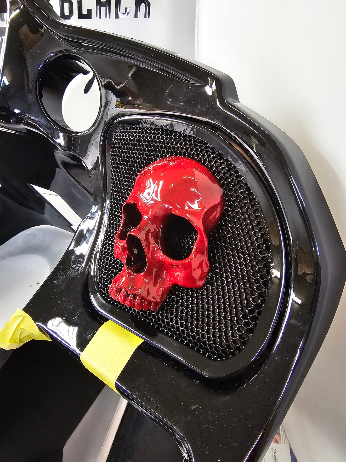 98-2024+ Road Glide 3D Ancient Skull speakers grill covers set