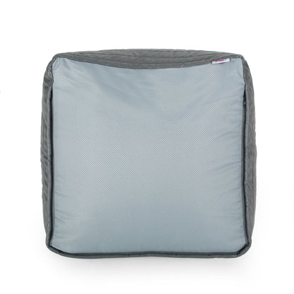 Bambo Faux Leather Rectangle Pouf