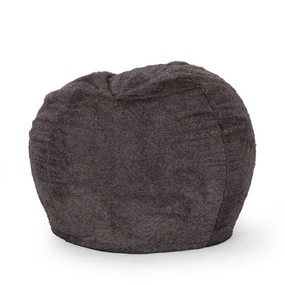 Vida 3 Foot Rounded Faux Fur Bean Bag