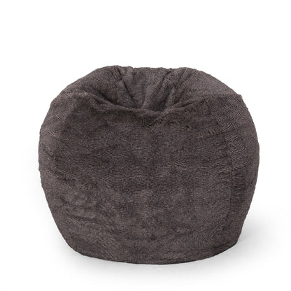 Vida 3 Foot Rounded Faux Fur Bean Bag