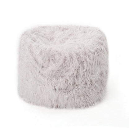 Mahin 5 Foot Rounded Faux Fur Bean Bag - Lavender