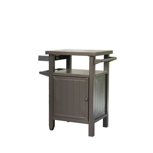 Grill Cart Outdoor with Storage and Wheels