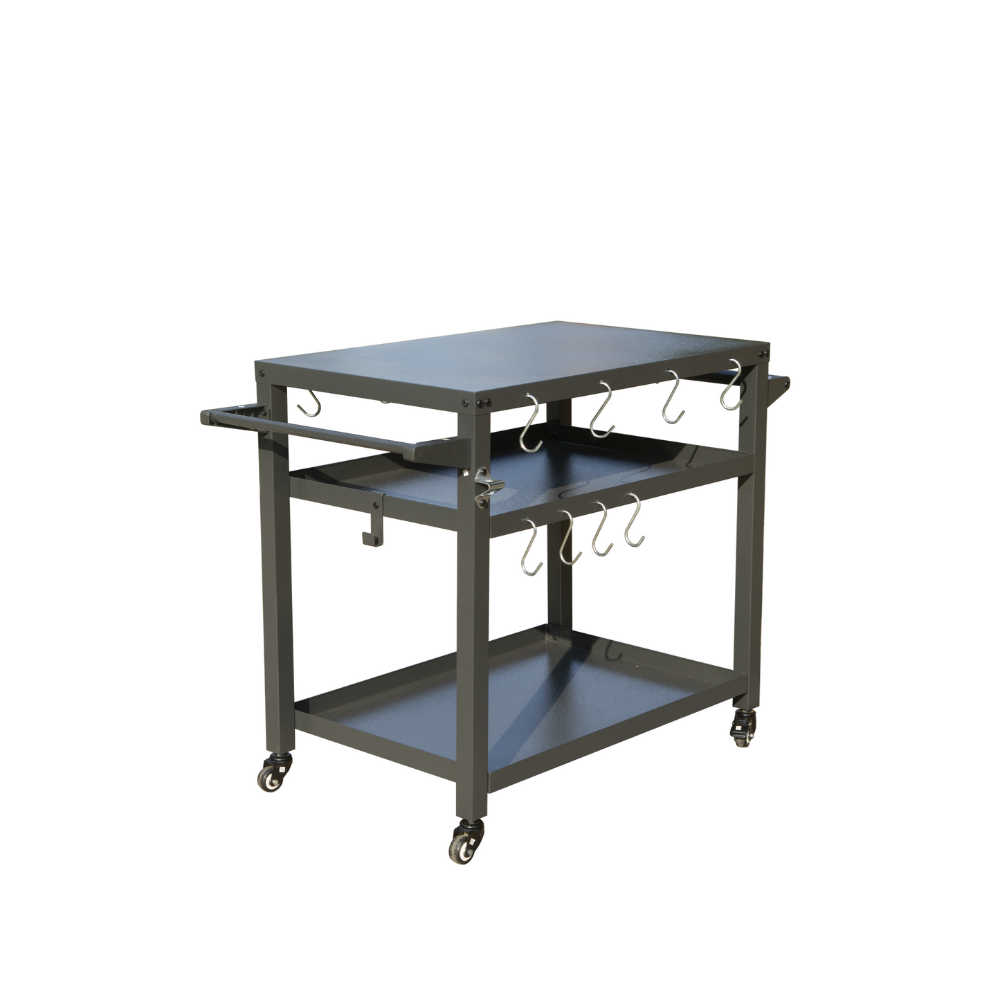 3-Shelf Outdoor Grill Table