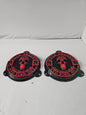 97-25+ Touring 3D FAFO webbed skull speakers grill covers set