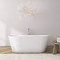 65 Inch Freestanding Solid Surface Soaking Bathtub