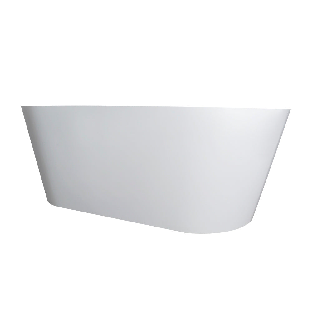 55 Inch Freestanding Solid Surface Soaking Bathtub