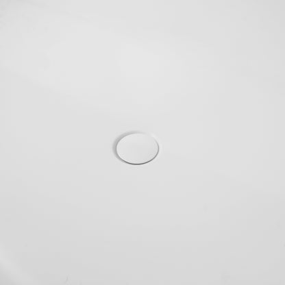 59 Inch Freestanding Solid Surface Soaking Bathtub