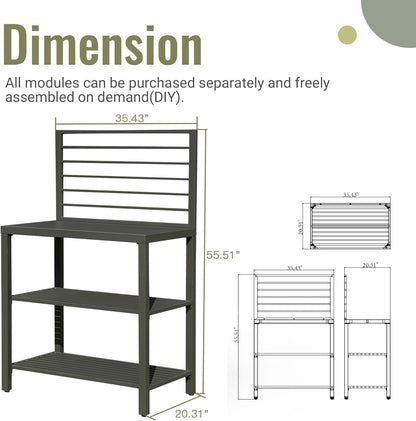 Outdoor Kitchen Island with Storage