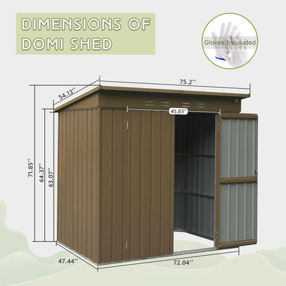 Outdoor Storage Shed 6x4 FT