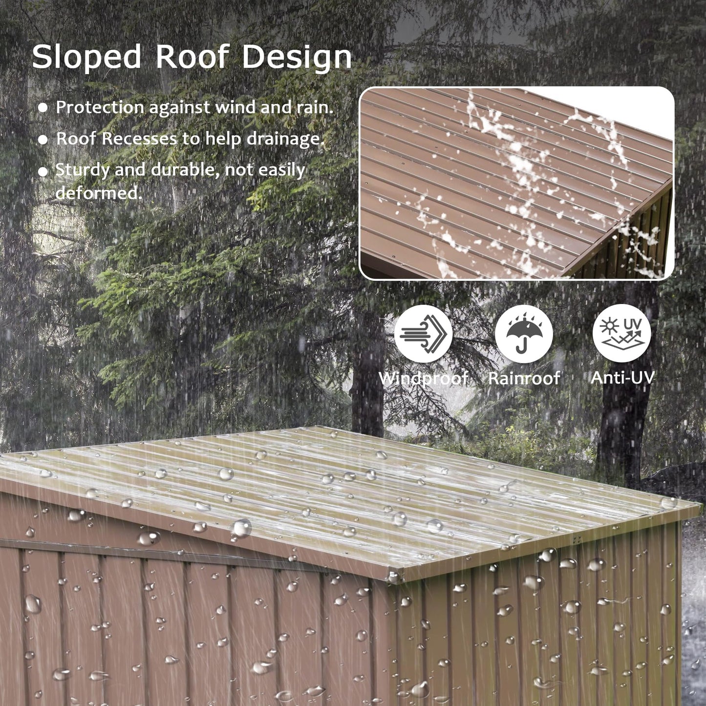 Outdoor Storage Shed 6x4 FT