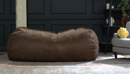 Jasper Traditional 8 Foot Cylindrical Suede Bean Bag