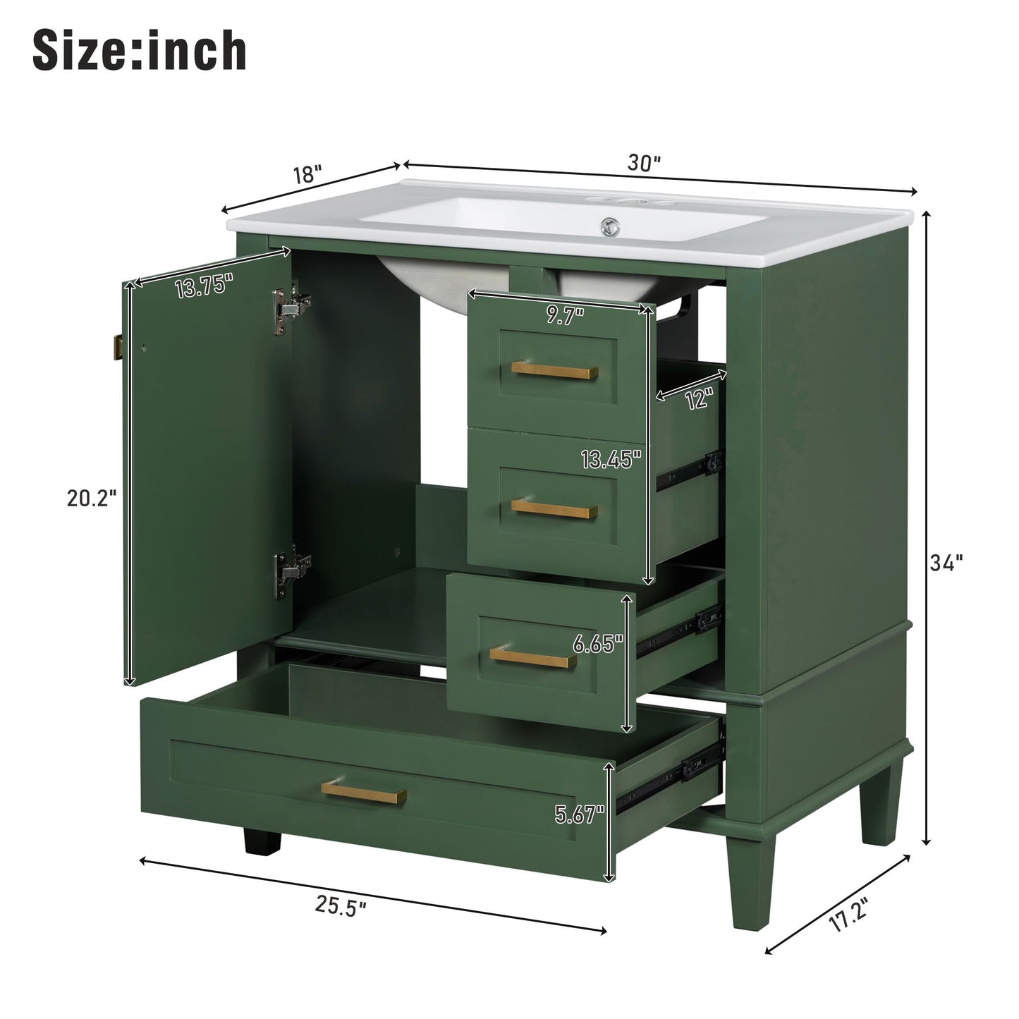 30" Bathroom Vanity