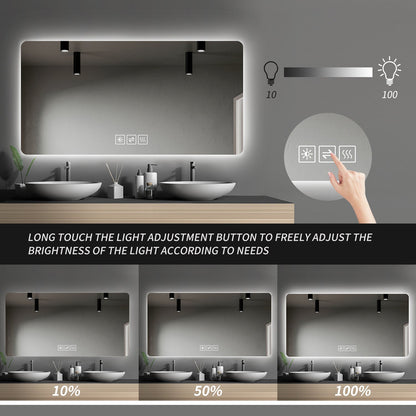 LED Backlit Bathroom Mirror with Anti-Fog Functionality
