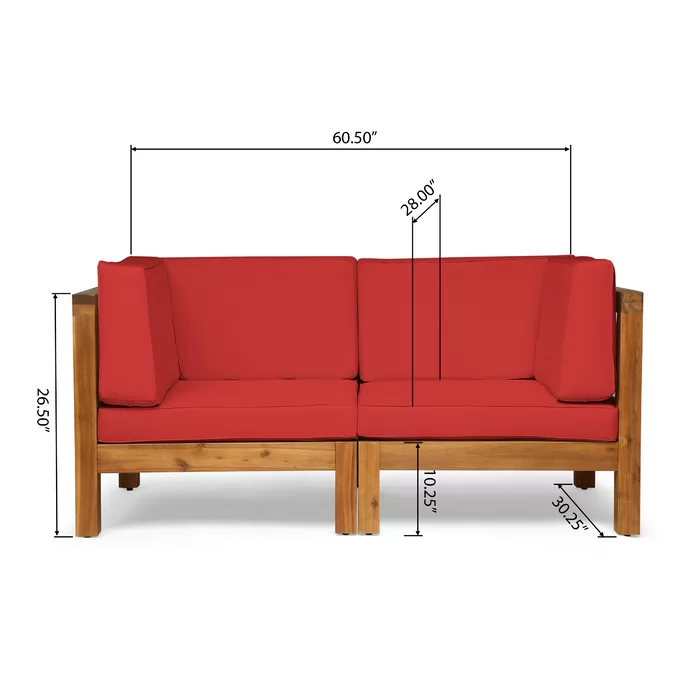 Brava X-Back Loveseat