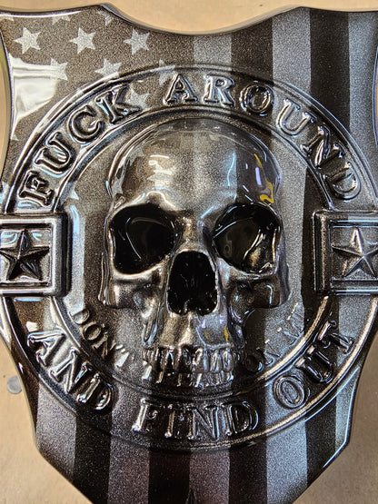 3D FAFO skull skull horn cover