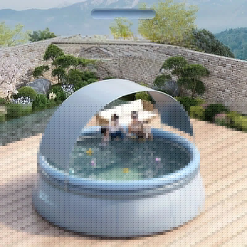 141.73in x 29.92in Outdoor Inflatable Swimming Pool