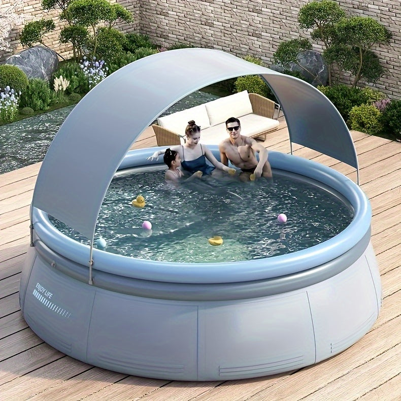 141.73in x 29.92in Outdoor Inflatable Swimming Pool