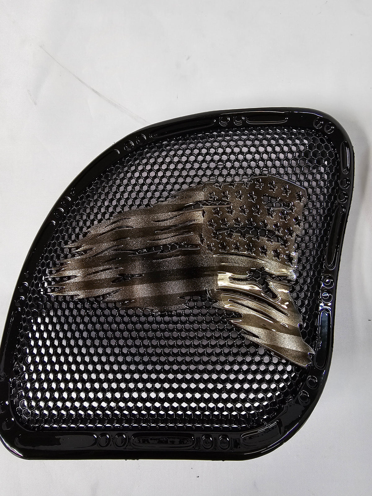 98-2024+ Road Glide 3D tattered flag speakers grill covers set